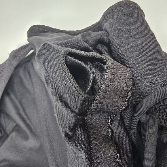 NWT Seafolly Sea Dive One Piece Swimsuit Sz 16 Black High Neck Tie Back - Picture 4 of 11